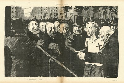 Illustratie door Hermann-Paul (1864-1940) in Le Canard Sauvage door Rene George Hermann Paul