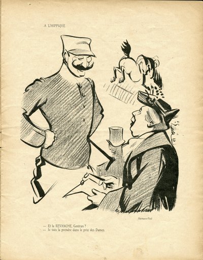 Illustratie van Hermann-Paul (1864-1940) in De Wilde Eend door Rene George Hermann Paul