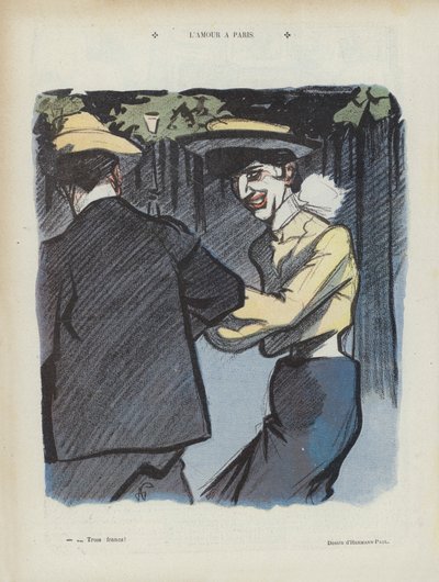 Prostitutie - Illustratie voor Le Rire, 27 mei 1905 door Rene George Hermann Paul