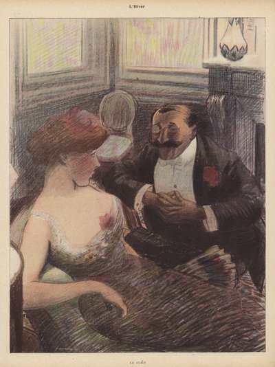 Winter: de flirt door Rene George Hermann Paul