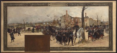 Schets voor het kabinet van de prefect in het stadhuis van Parijs: Externe verdediging door Rene Joseph Gilbert