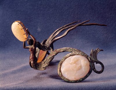 Sieraden: Diadeem gemaakt door René Lalique (1860-1945) door Rene Jules Lalique