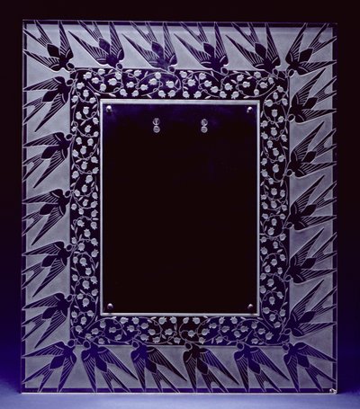 Muguet et Hirondeues Spiegel Frame door Rene Jules Lalique