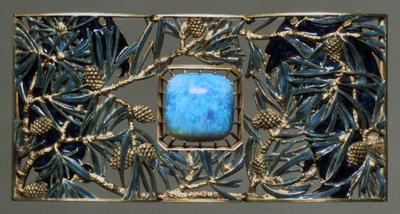 Plaquette voor adelaars en dennenhalsband, ca. 1899-1901 door Rene Jules Lalique