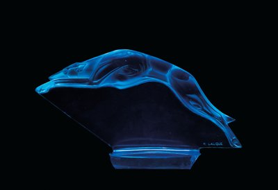 Zeldzame Levrier Mascotte door Rene Jules Lalique