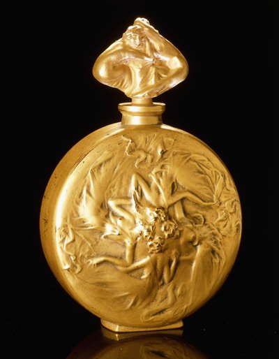 Rosace-figuren op een parfumfles door Rene Jules Lalique