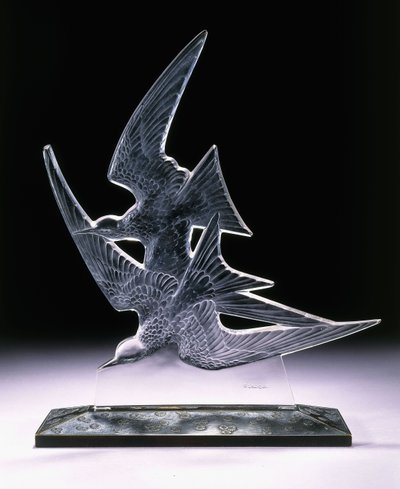 Zwaluwen nr. 1107 door Rene Jules Lalique