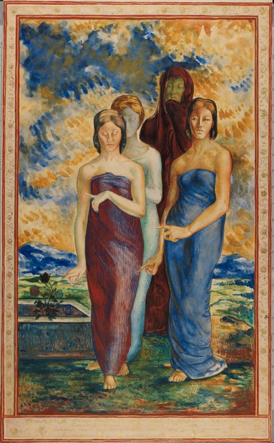 Allegorische figuren door Rene Piot