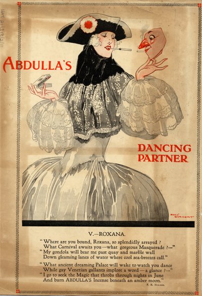 Abdulla Sigaretten, 1920s door Rene Vincent