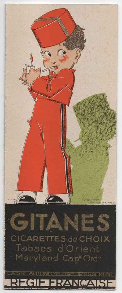 Gitanes Sigaretten, ca. 1930 door Rene Vincent
