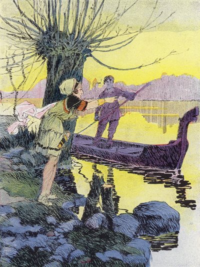 Een Klein Gallisch Meisje voor de Romeinse Verovering door Rene Vincent