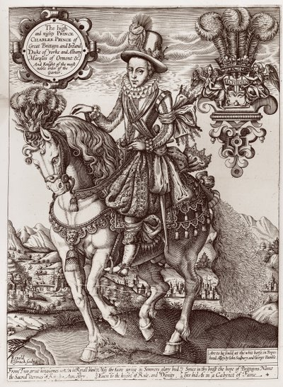 Karel I als Prins van Wales te paard, uit 
