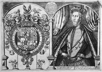 Thomas Howard, 4e Hertog van Norfolk en zijn wapen, 1616 door Renold Elstrack