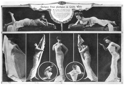 Colette (1873-1954) poseert, 1909 door Reutlinger Studio