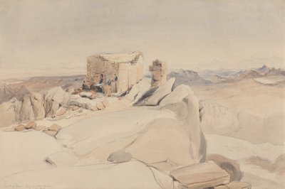 De Top van de Sinaïberg of Jebel Musa, 1840 door Rev. Edward Thomas Daniell