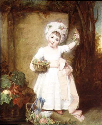 Portret van Lady Isabella Manners, dochter van de Hertog van Rutland door Rev. Matthew William Peters