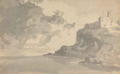 Schets met een Kasteel op een Bergtop door Rev. William Gilpin
