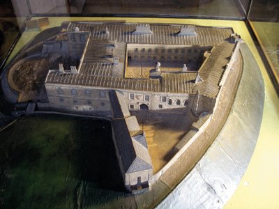 Model van het Kasteel van Karel II, 1799 door Revd. William Mounsey