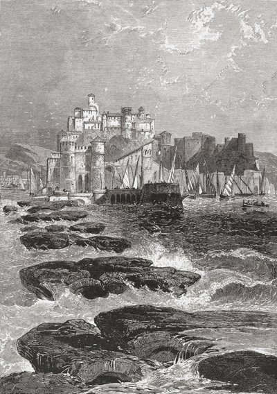 Pozzuoli, Napels, Zuid-Italië in de late 19e eeuw. Uit Italiaanse Prenten door Rev. Samuel Manning, gepubliceerd ca. 1890 door Reverend Samuel Manning