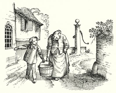 Hans Christian Andersen: Kleine Tuk (litho) door Rex (after) Whistler