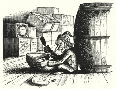 Hans Christian Andersen: De Kabouter en de Kruidenier door Rex (after) Whistler