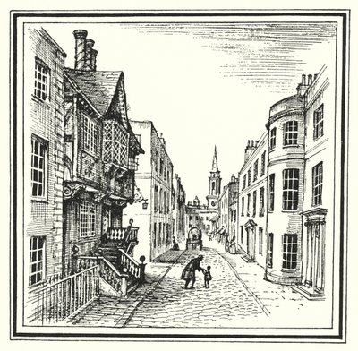 Hans Christian Andersen: Het Oude Huis door Rex (after) Whistler