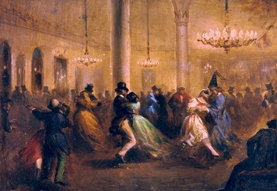 De Baile de Capellanes, c. 1860-1865 door Ricardo Balaca y Canseco