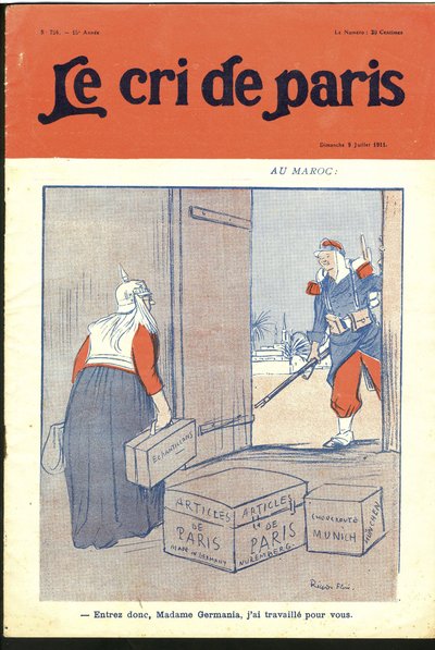 Illustratie van Ricardo Flores (1878-1918) voor de Omslag van Le Cri de Paris, 09/07/11 - 