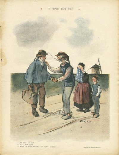 Illustratie van Ricardo Flores (1878-1918) in Le Rire door Ricardo Flores