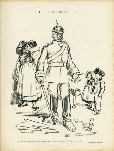 Illustratie van Ricardo Flores (1878-1918) in Le Rire door Ricardo Flores