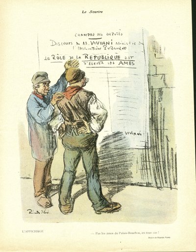 Illustratie van Ricardo Flores (1878-1918) in Le Smile, nr. 20 door Ricardo Flores