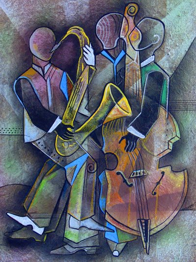 Abstract Jazz Band door Ricardo Maya
