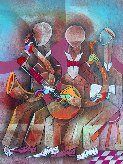 Cubist Jazz Band door Ricardo Maya