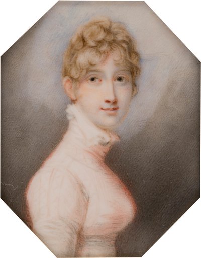 Portret van Henrietta Anna Maria Charlette Bridgeman Simpson, gravin van Yarborough door Richard (after) Cosway