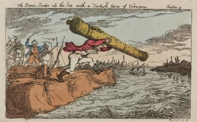 Baron Munchausen steelt een Turkse kanon door John Pardon