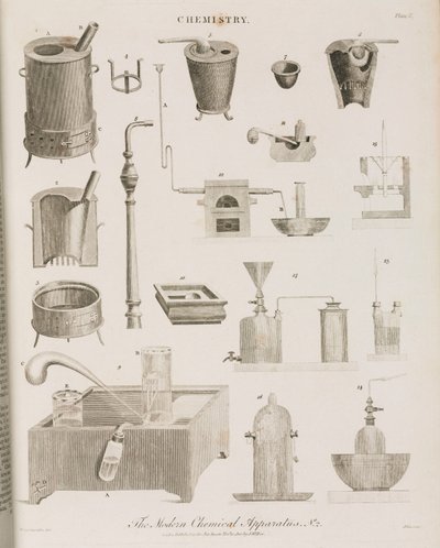 Chemische laboratoria, Apparatuur door John Pardon