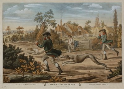 Het jagen op de haas, gedrukt voor Bowles & Carver, gepubliceerd in 1796 door Richard (after) Dighton