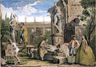 Beeldhouwwerk, gepubliceerd door W. Herbert, F. Bull en John Boydell circa 1750 door Richard (after) Houston