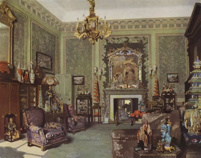 Chinese Chippendale Kamer van Koningin Mary, Buckingham Palace, Londen door Richard (after) Jack