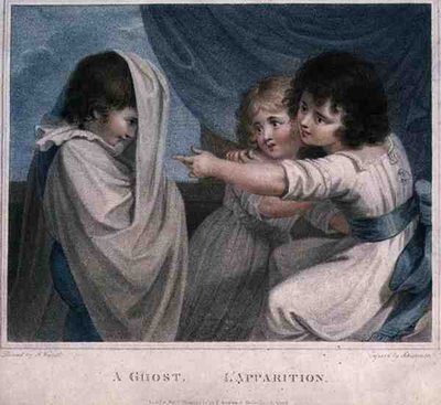 Een geest, gegraveerd door Luigi Schiavonetti (1765-1810), pub. door T. Simpson door Richard (after) Westall