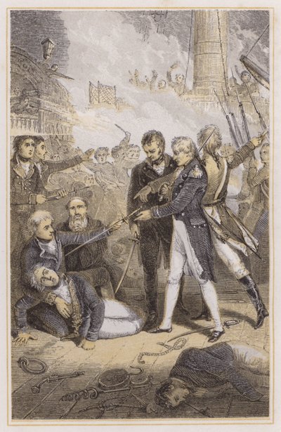 Nelson ontvangt het zwaard van de Spaanse admiraal door Richard (after) Westall