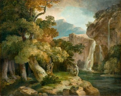Rivier bij Penegoes door Richard (style of) Wilson