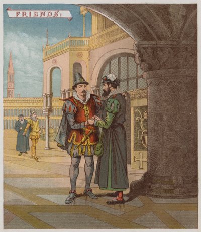 Illustratie voor The Merchant Of Venice door Richard Andre