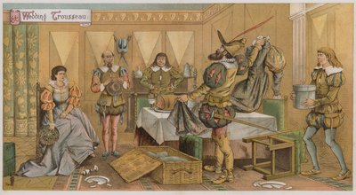 Illustratie voor De Getemde Feeks (chromolitho) door Richard Andre
