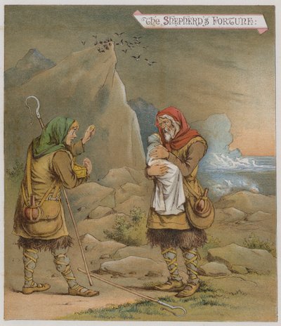 Illustratie voor Het Winterverhaal (chromolitho) door Richard Andre