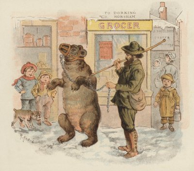 Optredende beer door Richard Andre