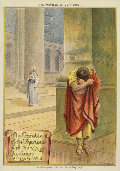 De gelijkenissen van Christus: De gelijkenis van de Farizeeër en de tollenaar door Richard Andre