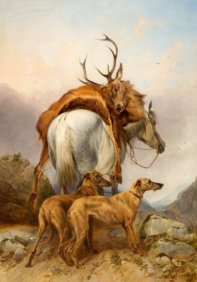 Een Pony Die Een Dode Hert Draagt door Richard Ansdell