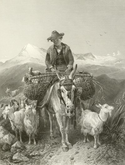 De Geitenhoeder van Granada door Richard Ansdell