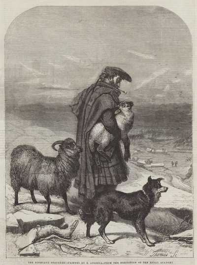 De Hooglandse Herder door Richard Ansdell